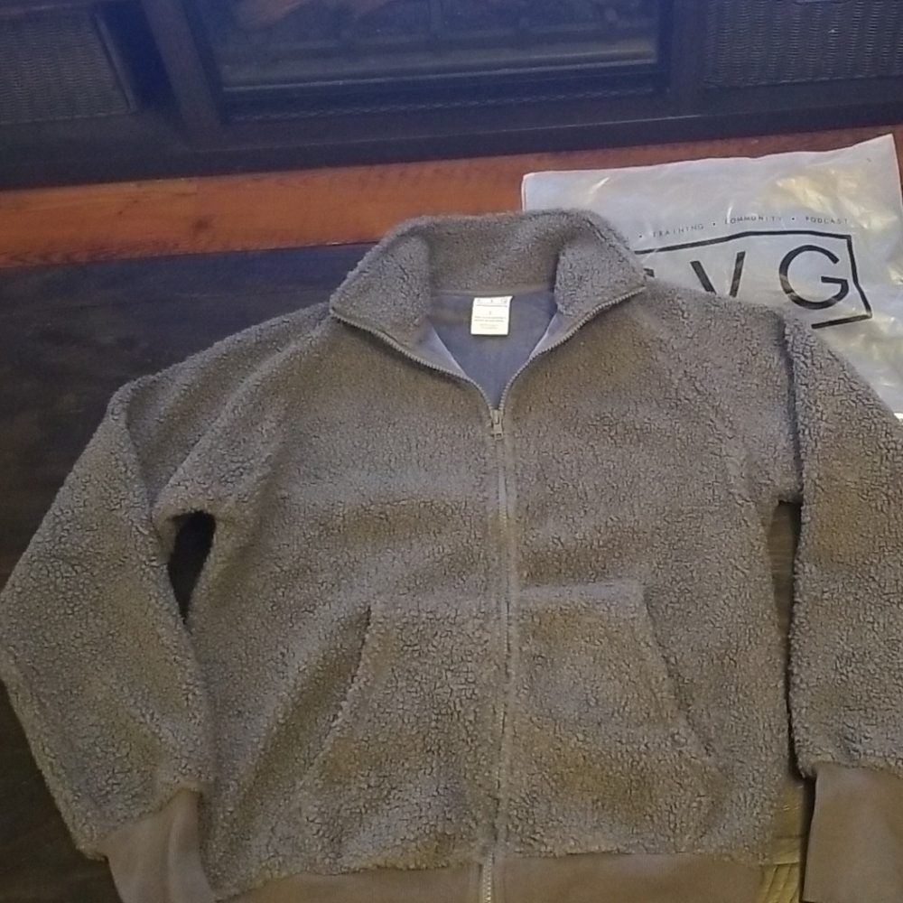 Constantly Varied Gear Gray Teddy Jacket